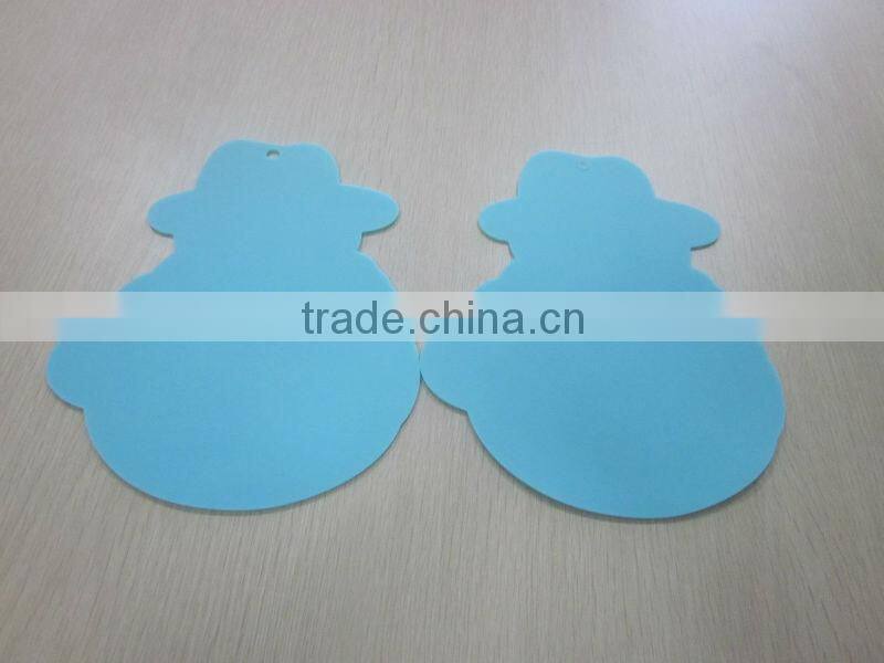 100% food grade heat resistant silicone pad mat/ coaster with snowman style