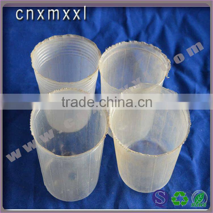 PP plastic clear flower pots & round plastic flower pot rose flower