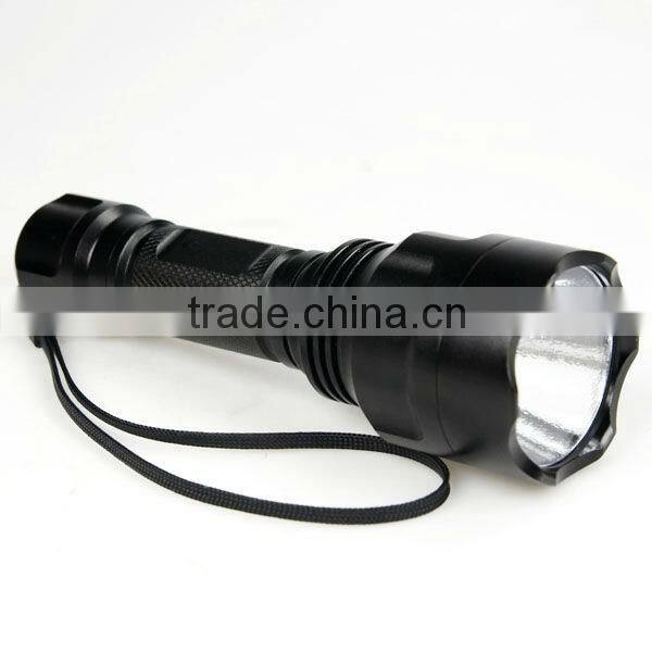 UltraFire C8 210 Lumens Q5 LED Flashlight 5-Mode With 1X18650 Battery+Charger