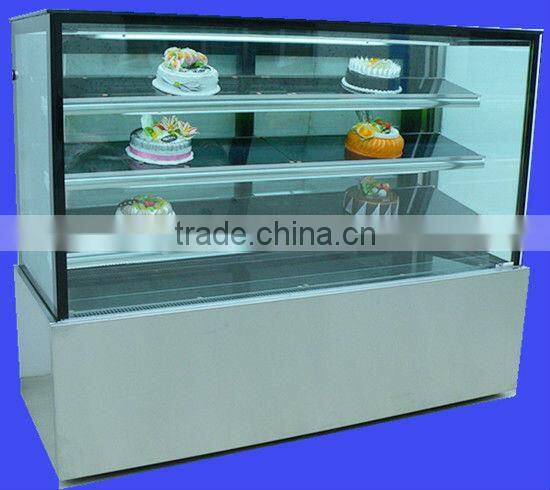 Straing Glass Refrigeration Cake Display Showcase