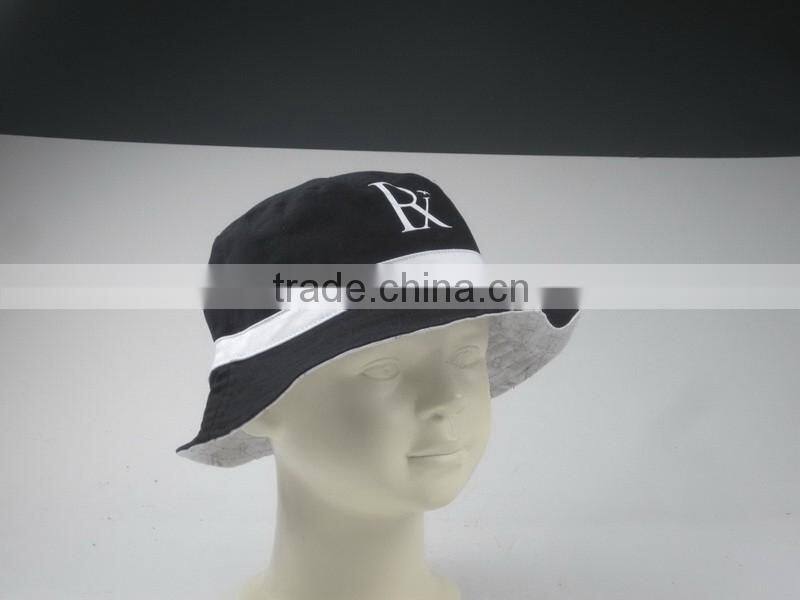 High Quanlity Commercial black bucket hat with printed LOGO