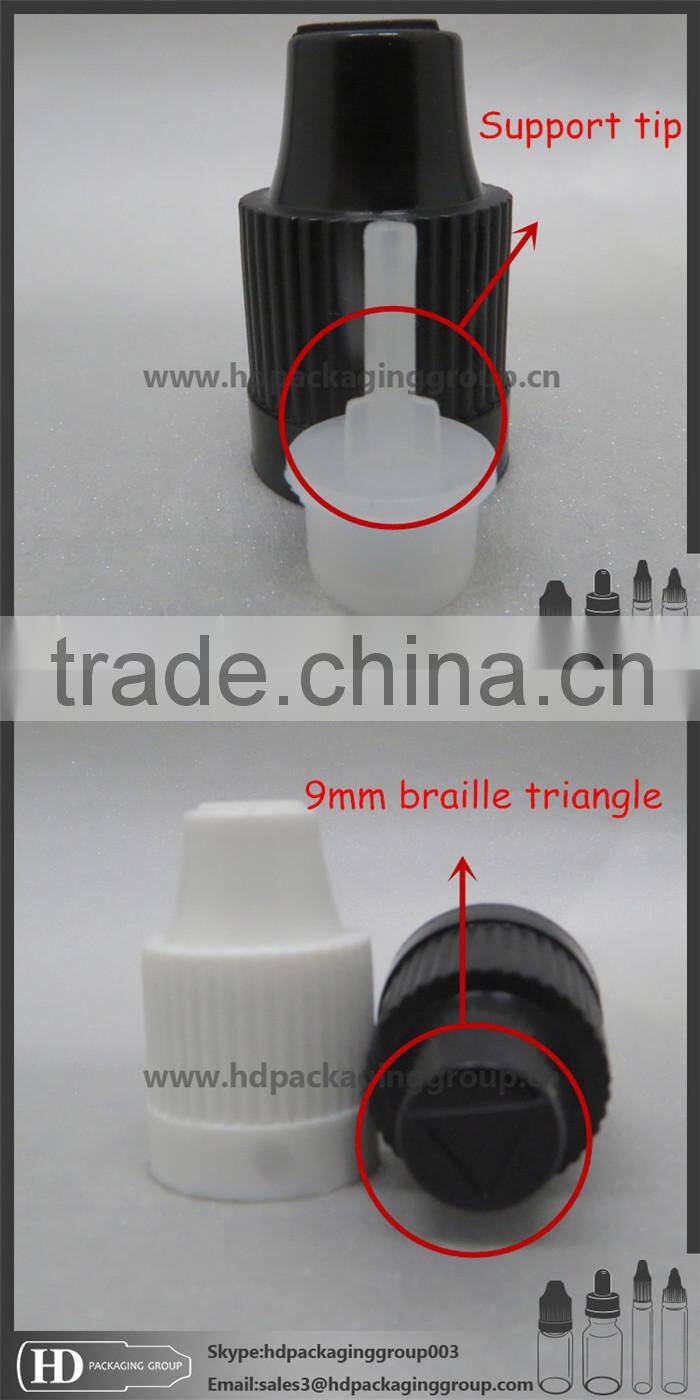 HD e liquid bottle with childproof lid e juice bottle plastic bottle clear PET bottle ecig oil bottle