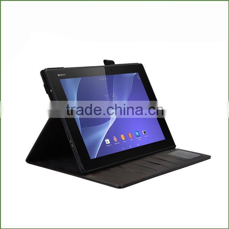 Flip Leather Case For Sony Xperia Z3 Tablet Compact With Card Slot