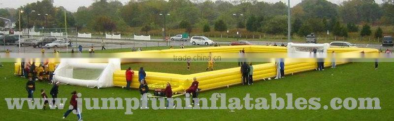 Giant Football Field for adults,30 by 18 meter Inflatable Football Court/Huge Soccer Pitch outdoor fun park