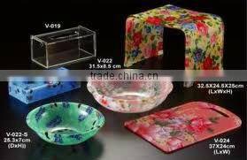 furniture/shelf/acrylic bathroom accessory set-y130966/toothpaste&tooth glass holder/soapbox