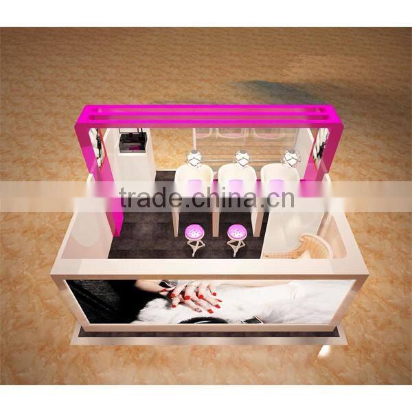 Mall Nail Salon /Manicure/Pedicure Kiosk for hot sale