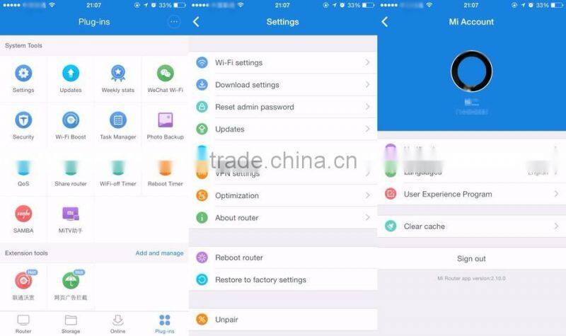 Original Xiaomi Router 3 Mi WiFi Router 4 Antenna Roteador Dual Band 2.4G/5G 867Mbps USB With Smartphone APP Control