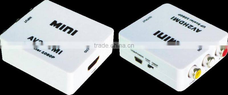 Top quality 1080P MINI CVBS to HDMI converter