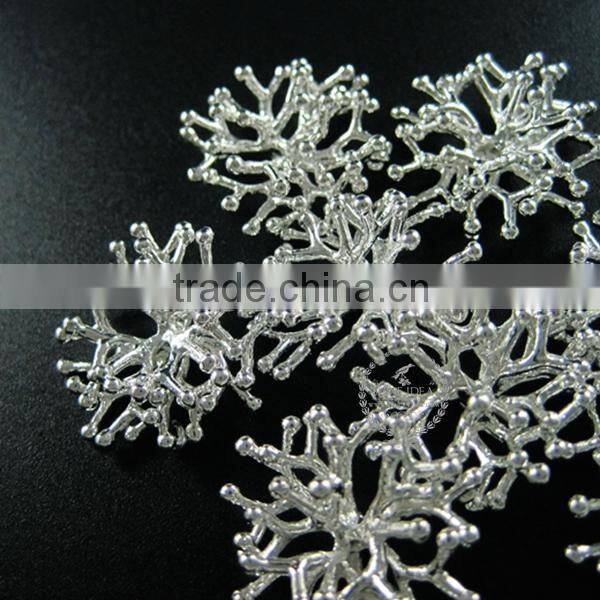 25*25mm silver plated brass coral branch pendant charm DIY supplies 1820279