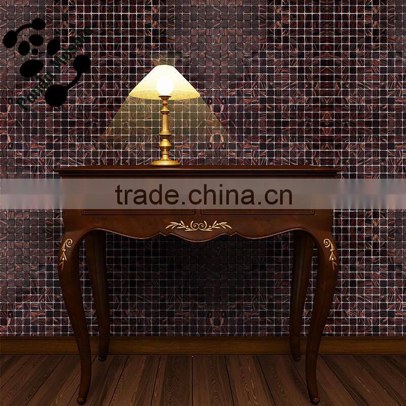 SMH06 Kitchen wall tiling Beautiful mosaic patterns Gold line wall mosaic