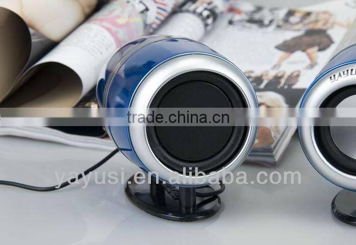 2.0-ch portable mini passive audio speaker with ce, rohs and fcc
