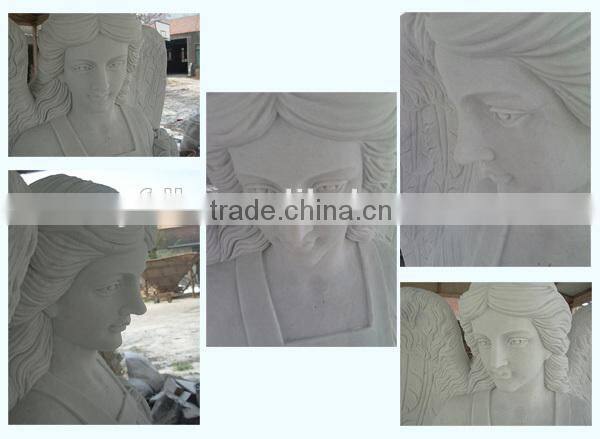 Sweet Large White Marble Angel Statue