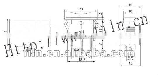 kema switch rocker switch 250V 6A