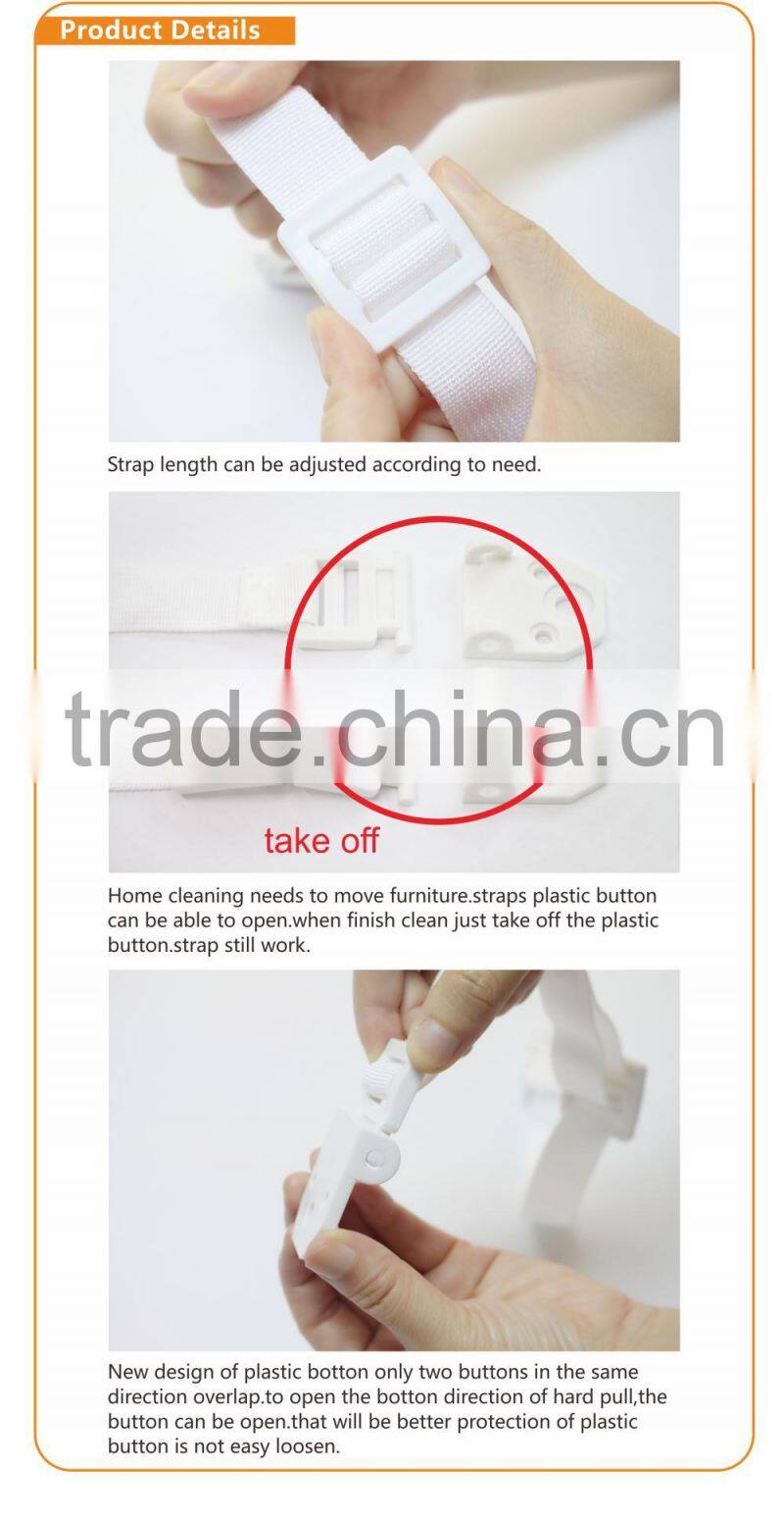 Prodigy brand 2 pcs furniture safety anti tip tv strap