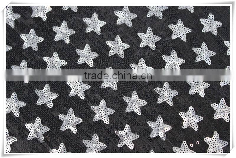 Fashion Spandex indian dresses sequin mesh fabric available in stock