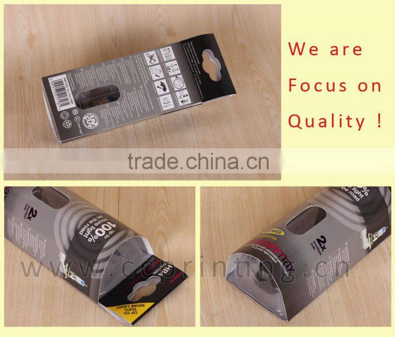 Custom plastic round shaped packaging for light bulb