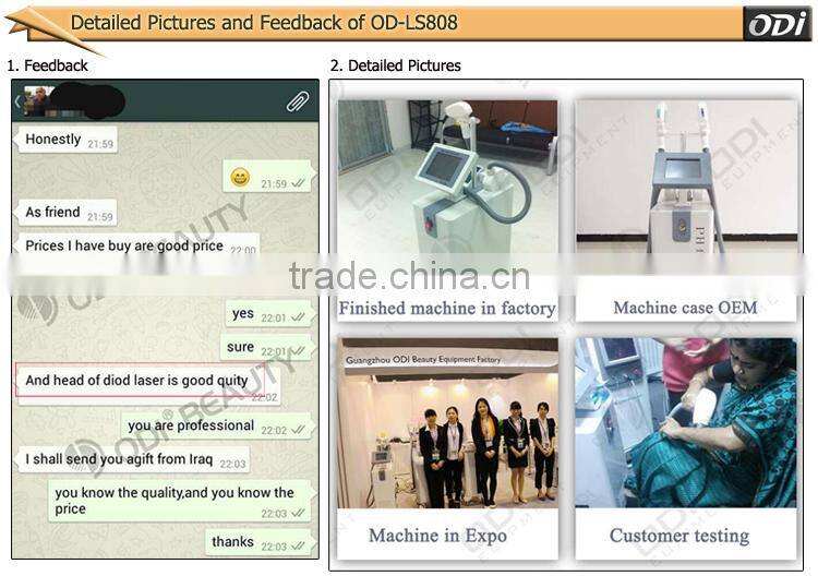 Bestselling cheap laser hair remover diode laser system OD-LS808