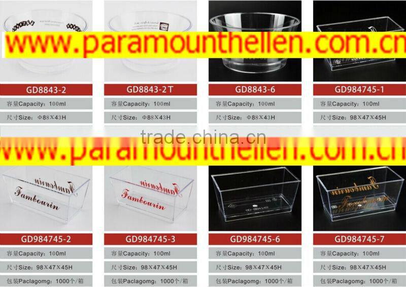 pudding cup with lid free shipping transparent pudding cup