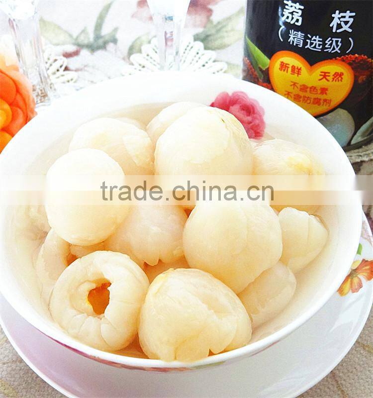 Chinese Brands Canned Fruit Fresh Sweet Canned Lychee fruit in Syrup