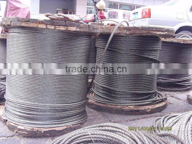steel wire rope in reel galvanzied wire rope