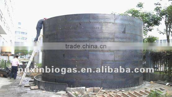 Easy to build PUXIN big biogas plant for farm waste treatment