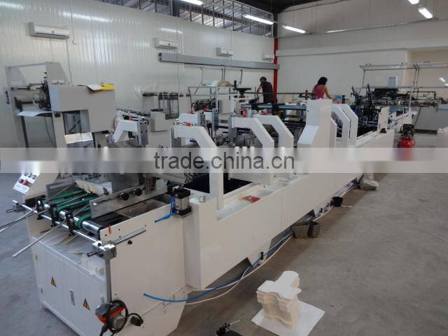 pre-fold gluing folding machine for cardboard gluer with CE