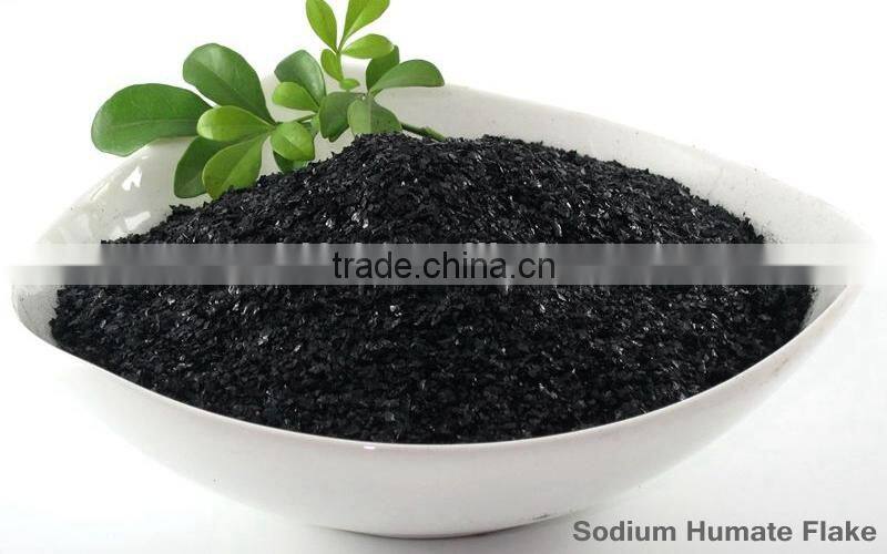 100% water soluble organic fertilizer price, sodium humate shiny flake from natural leonardite