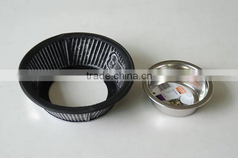 2016 pet mental design small bowl, removable dog bowl hotsale,bone shape bowl