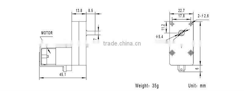 tt motor plastic dc gear motor with wheels
