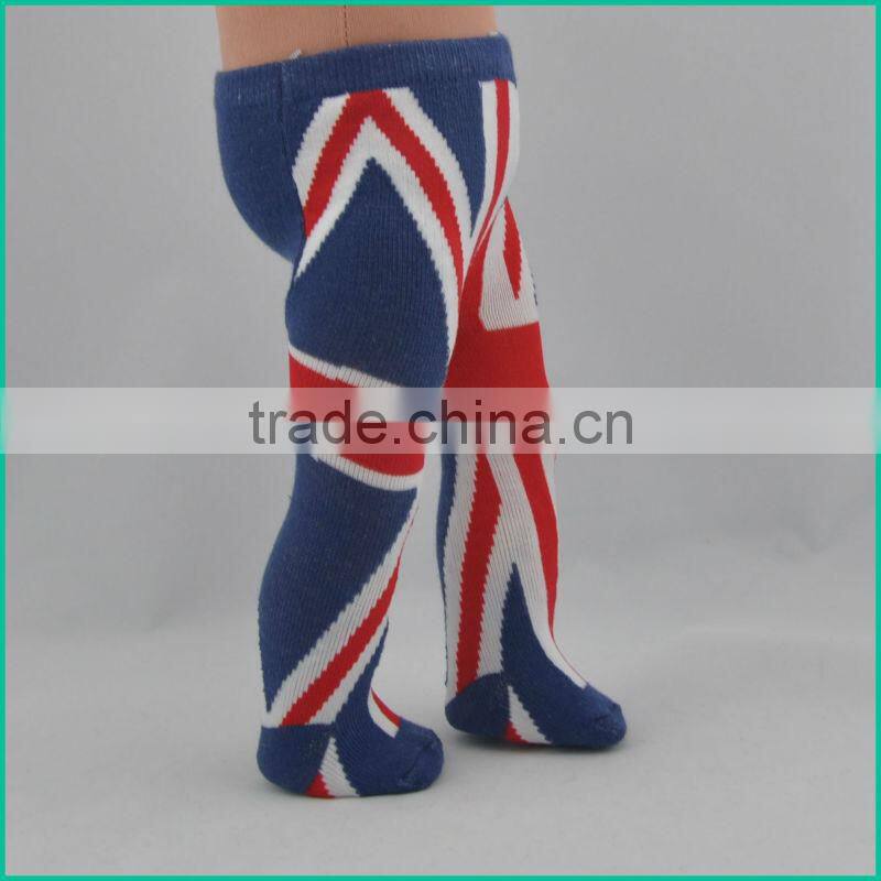 18 inch Hot green material panther tights for doll