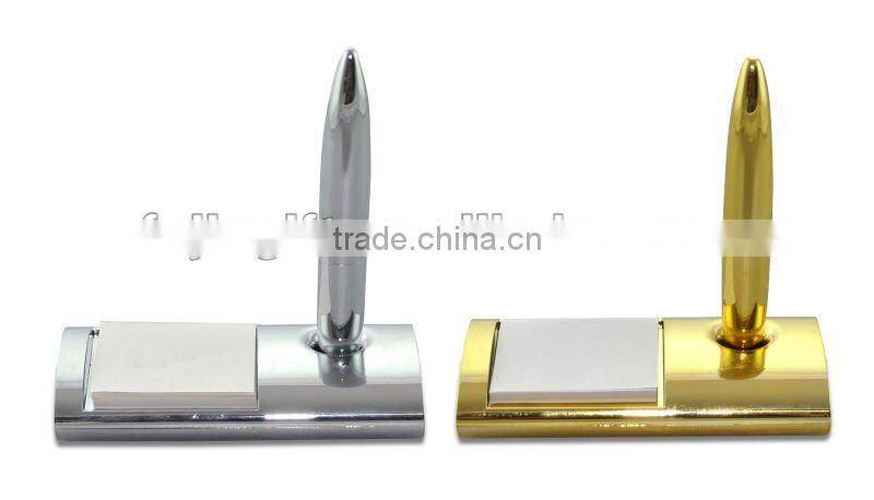 metal ballpoint pen with base