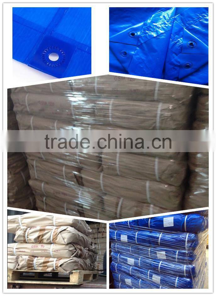 Pond lining Cross Laminated Tarpaulin blue color