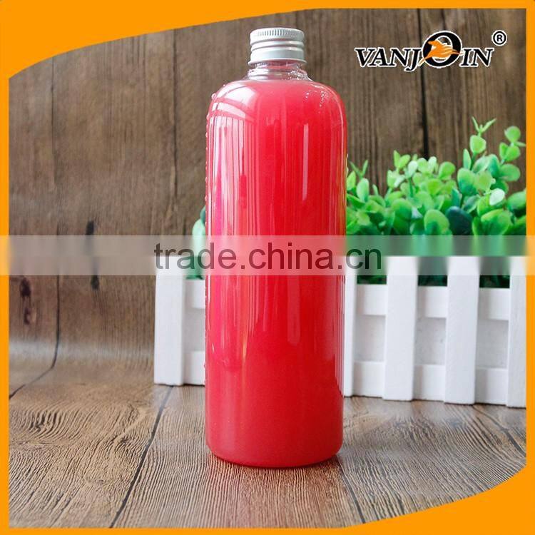 Large 16 Ounce Amber PET Plastic Boston Round Bottles