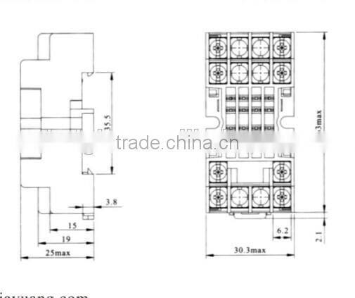 RELAY SOCKET PX78712-E