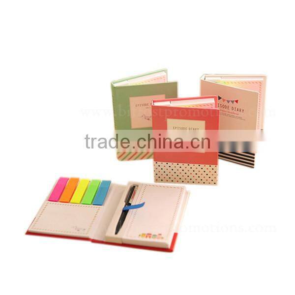 Multipurpose With Pen Set Pad Sticky Note Book