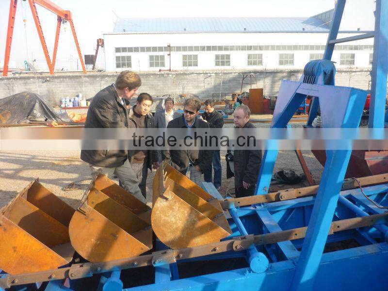 Bucket type gold and diamond dredger