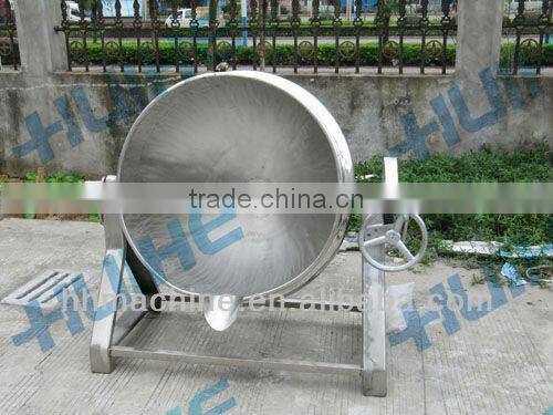 acohol processing industrial gas burner heating jacketed kettle