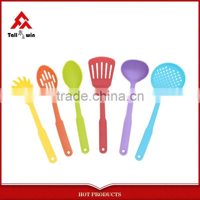 6-pieces silicone kitchen utensils wooden kitchen utensils silicone wooden kitchen tool set