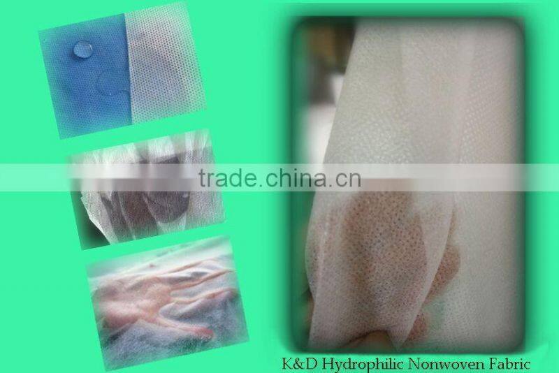 PP spunbond hydrophilic nonwoven fabrics