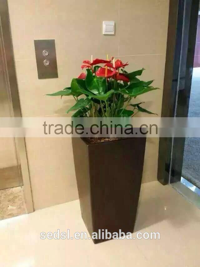 indoor square planter flower pots,decoration vase ,garden gnome flower pots