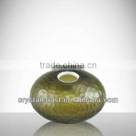 mini empty refillable egyptian perfume glass green bottles;2014 perfume glass bottles ; green glass perfume bottle;smudge pot