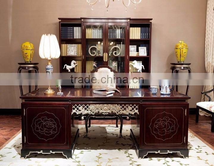 Chinese style office furniture solid wood study furniture writing table