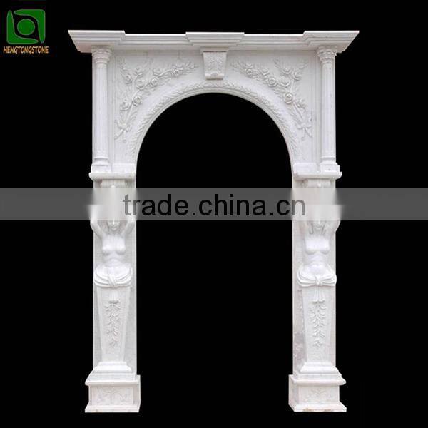 White Marble Arch Door Surround