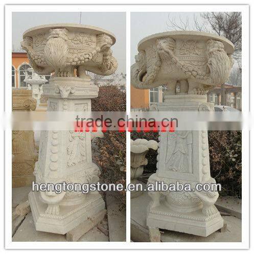 Marble Beautiful Flowerpot For Sale