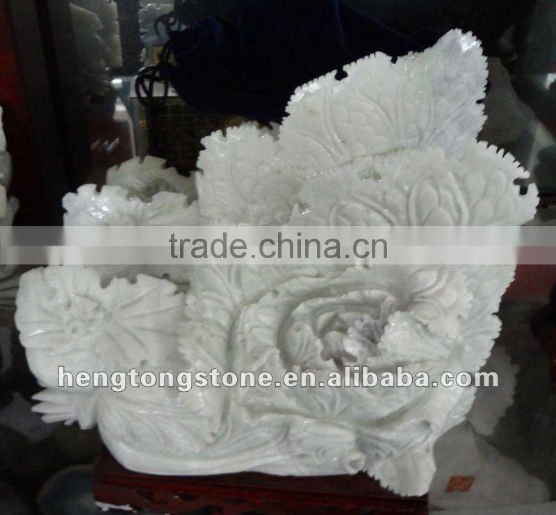 Hand Carved Cabbage Marble Craft