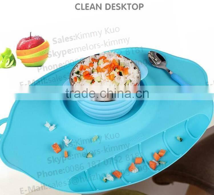 china suppliers wholesale silicone bowl for kids table mat and placemat