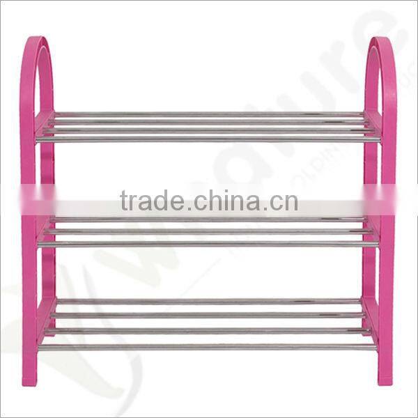 3 tier metal iron shoes rack shoe organizer