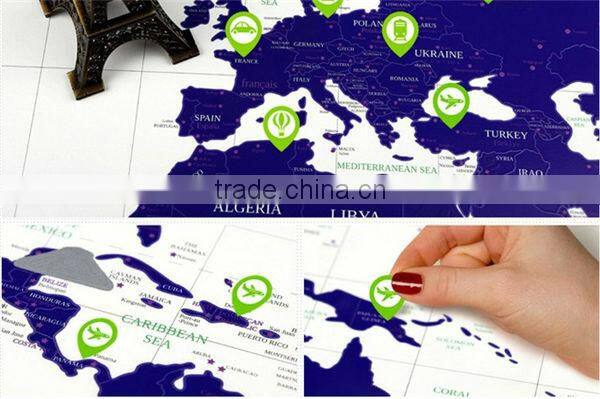 CT-543 Popular waterproof LED bright flashlight world Star Map travel light world map