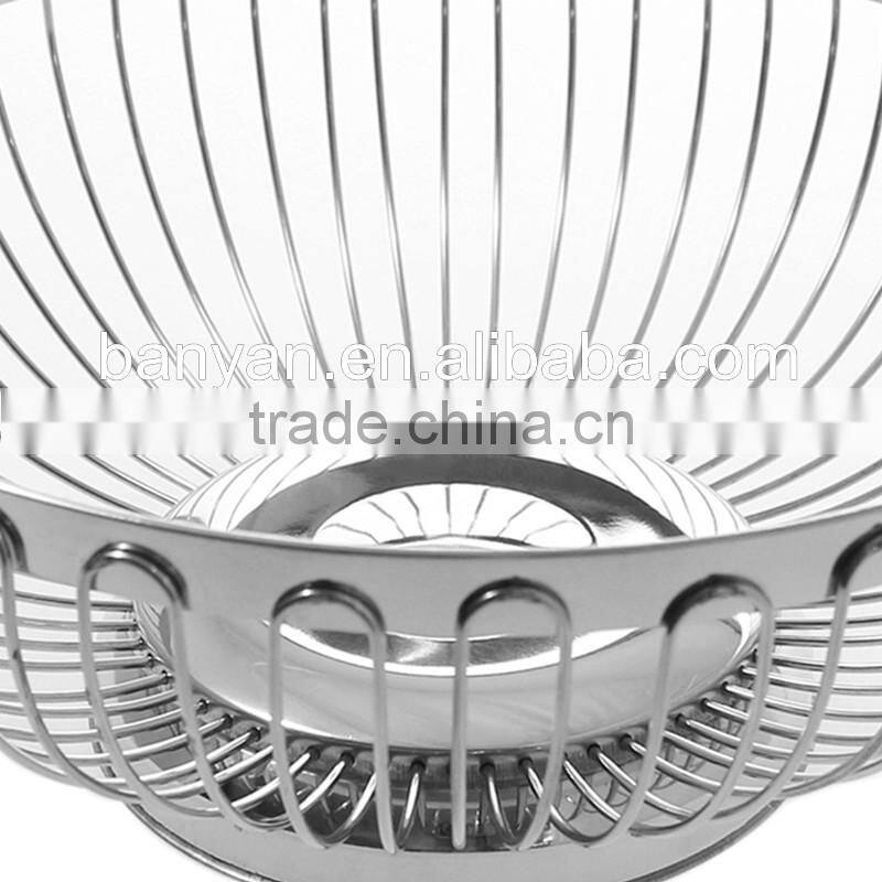 Eco-Friendly feature and iron metal Type storage food and fruit baskets