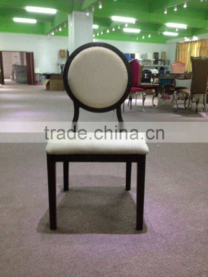 Classic round back dinning chair ,French furniture solid aluminium fabric sofa, living room furniture dinning chair